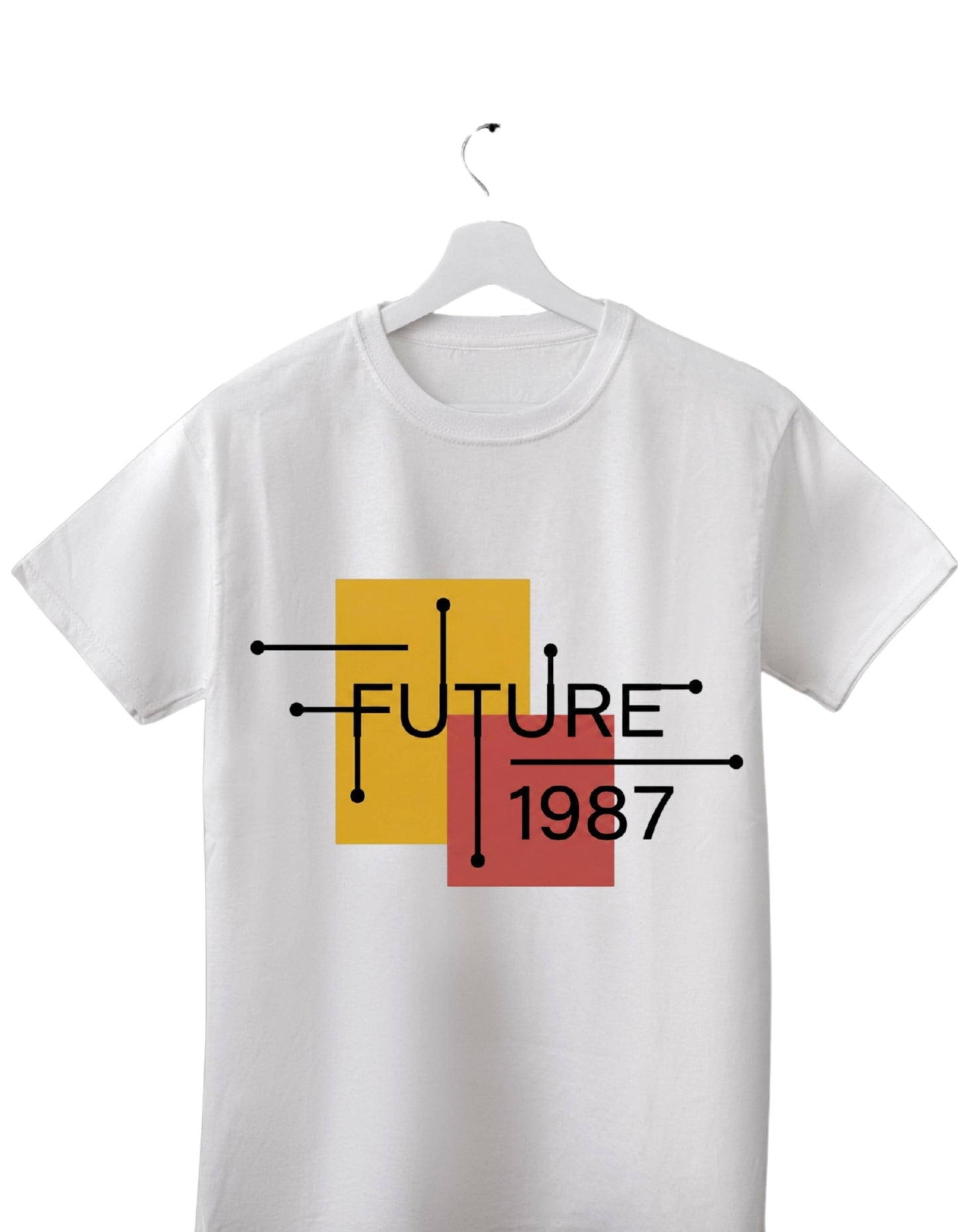 Future 1987 Geometric Graphic Printed T-Shirt