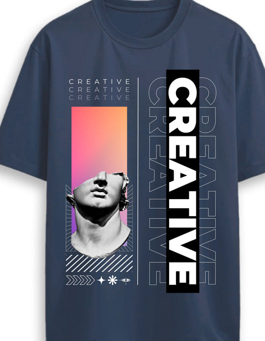 Modern Art & Typography T-Shirt