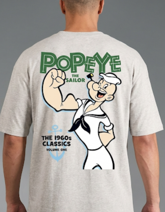 Popeye: The Real Classic - Back Print T-Shirt