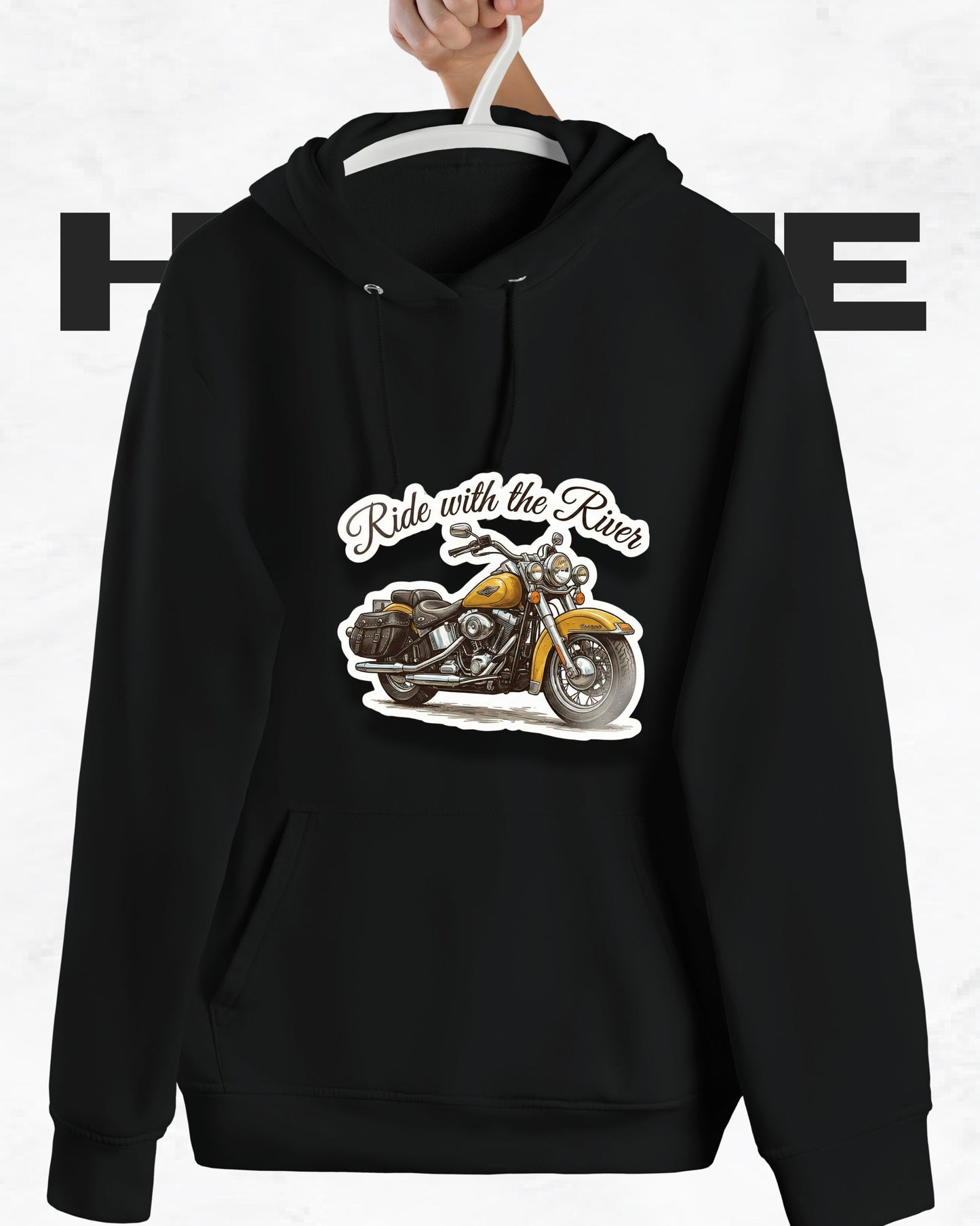Vintage Rider Hoodie - Classic Motorcycle Edition