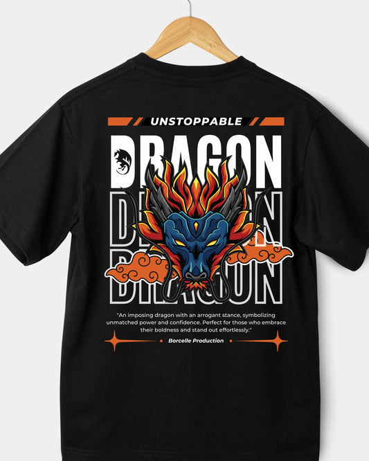 Dragon ਐਡੀਸ਼ਨ - "The Unstoppable" Back Print Tee