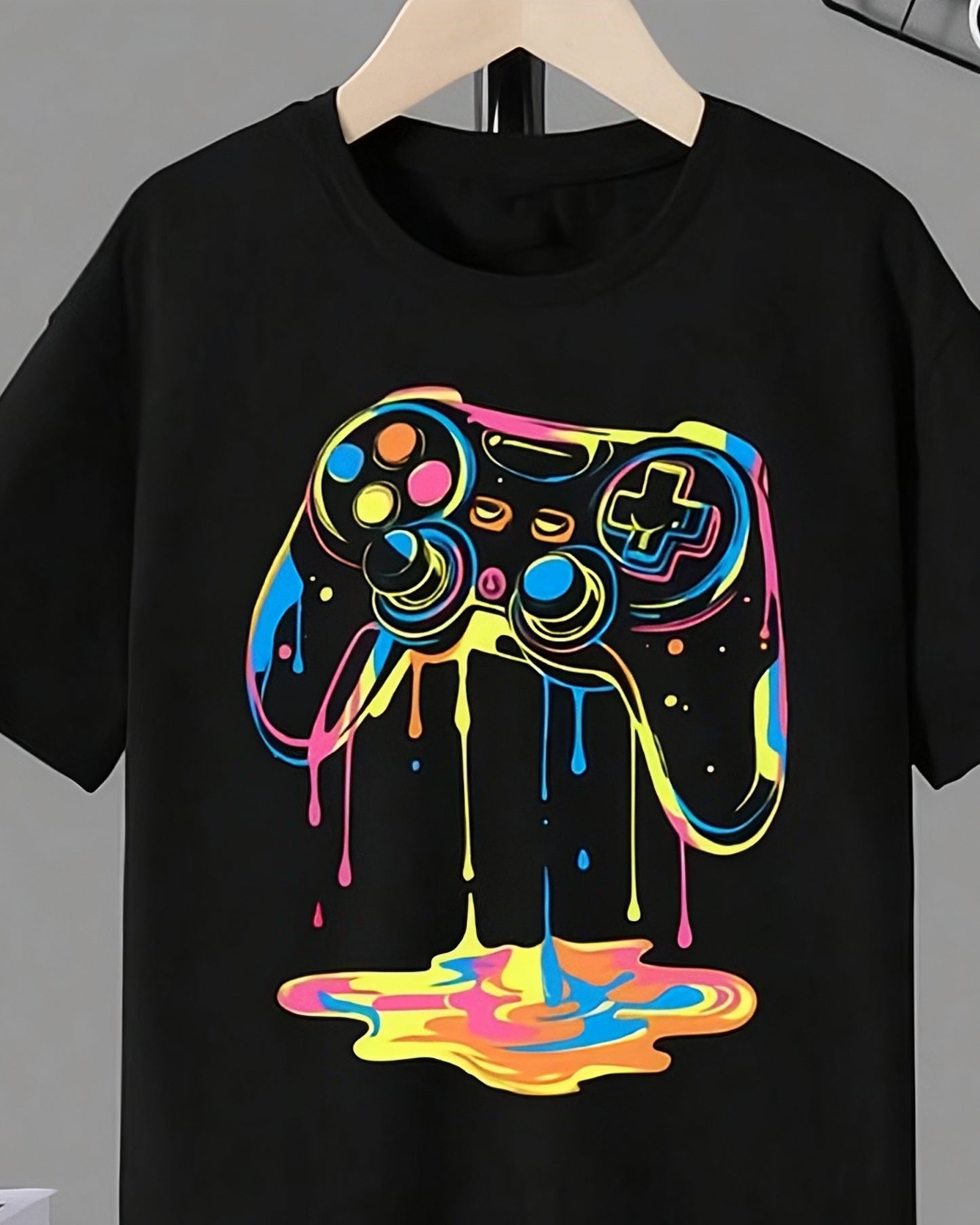 Neon Gamer Drip T-Shirt
