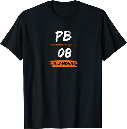 PB 08 Jalandhar Pride T-Shirt