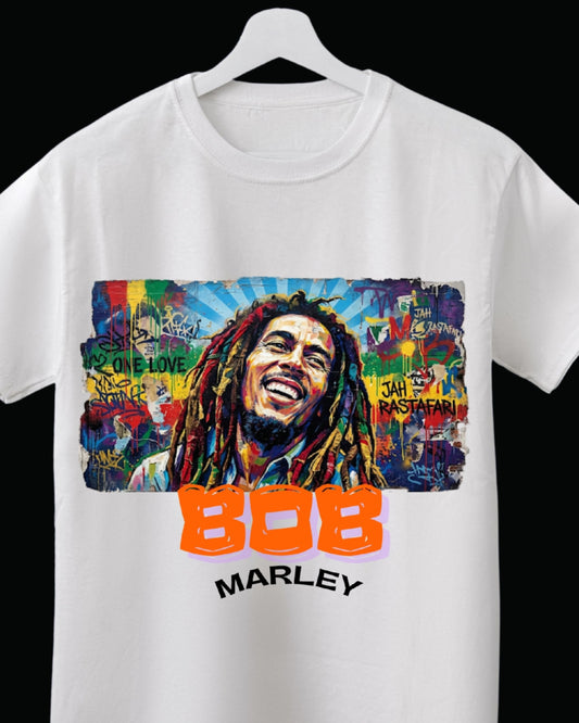 Bob Marley Legend Graphic Printed White T-Shirt